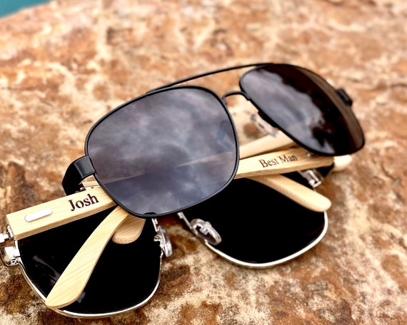 Personalized hot sale groomsmen sunglasses