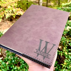 Engraved Leather Journal, Journal Personalized Leather, Personalized Journal, Personalized Notebook, Custom Leather Journal, Journal for Men image 5