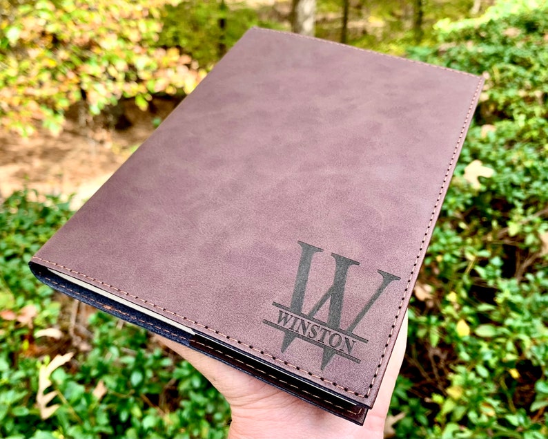 Engraved Leather Journal, Journal Personalized Leather, Personalized Journal, Personalized Notebook, Custom Leather Journal, Journal for Men image 5