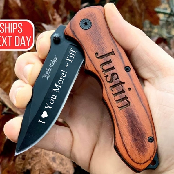 Personalized Pocket Knife, Engraved Pocket Knife, Engraved Pocket Knife for Groomsmen, Personalized Groomsmen Gift Knife, Groomsman Gift