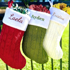Personalized Christmas Stockings, Christmas Gift, Embroidered Christmas Stocking, Custom Christmas Stockings, Christmas Stockings, Stockings
