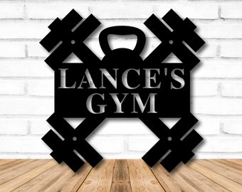 Personalized Gym Sign, Crossfit Gift, Workout Gift, Gym Decor, Home Decor, Home Gym Sign, Work Out, Personalized Sign, Metal Sign