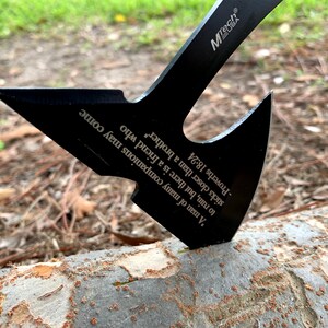 Personalized Throwing Axe, Groomsmen Gift, Groomsmen Proposal, Personalized Gift for Men, Hatchet, Gift for Boyfriend,Gift for Him,Groomsman image 2