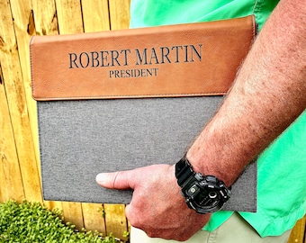 Personalized Padfolio, Engraved Portfolio, Personalized Notebook,Portfolio with Notepad Refillable Notebook,Business Portfolio Personalized