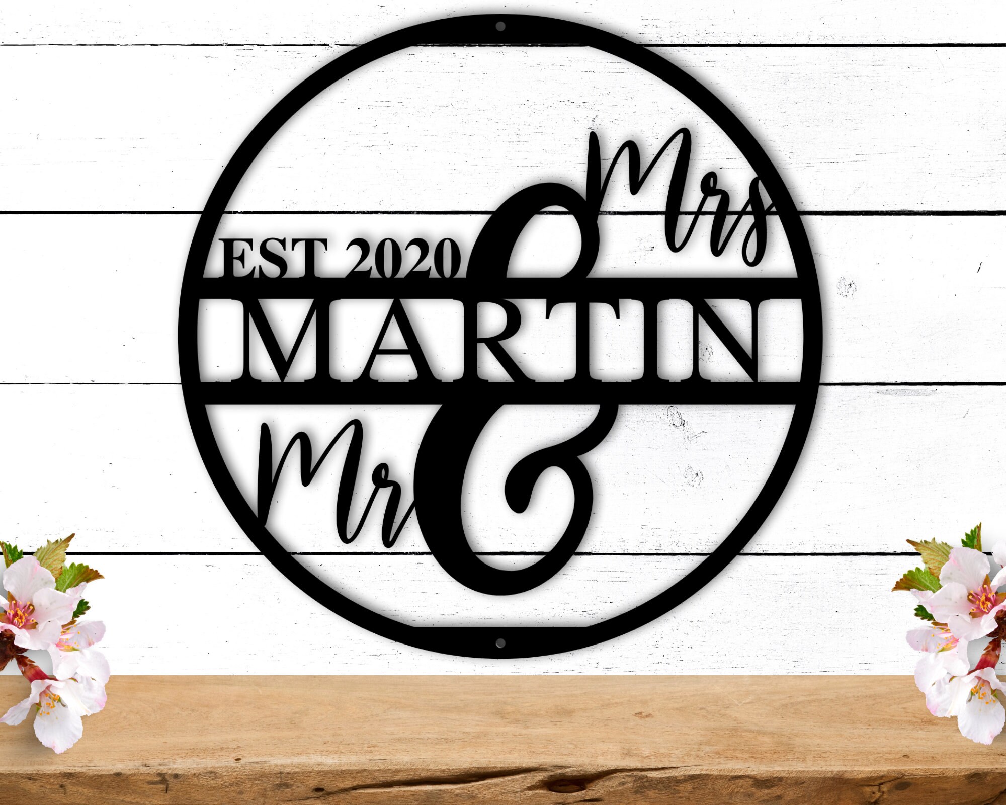 Personalized Metal Wedding Gift Custom Family Name Sign Established Last Nam Personalized Metal Wedding Gift Custom Family Name Sign Established Last Nam
