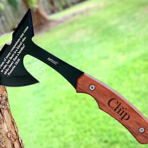 Personalized Throwing Axe, Personalized Groomsmen Hatchet, Personalized Groomsmen Hatchet, Personalized Groomsman Hatchet with Sheath