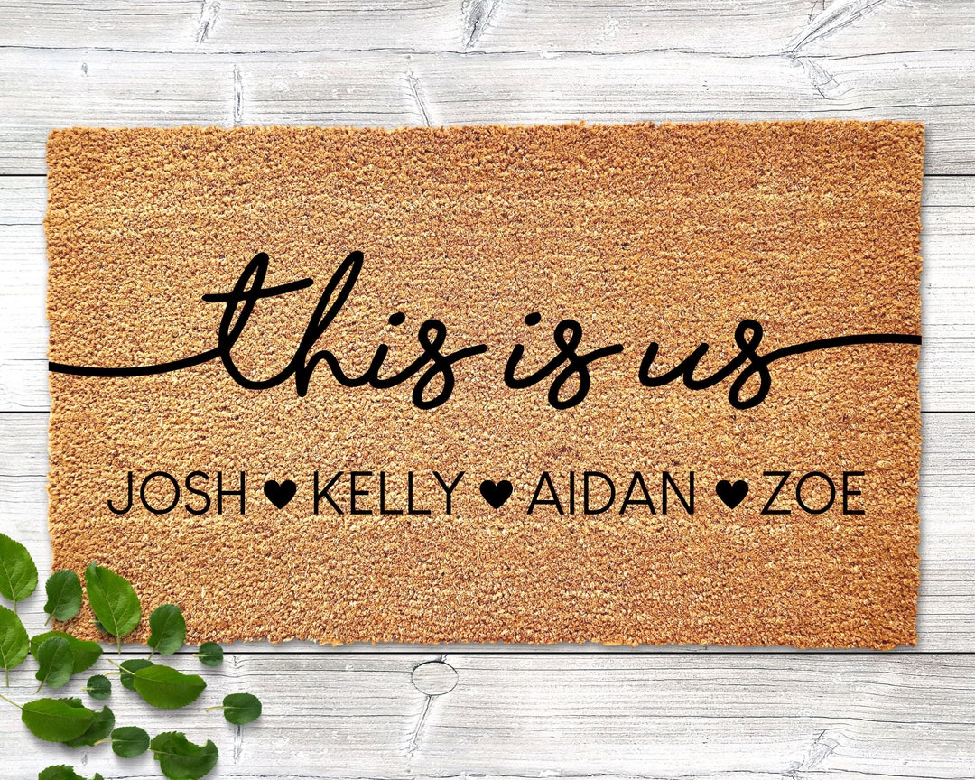 Personalized Doormat, This is Us Doormat, Mothers Day Gift, Wedding