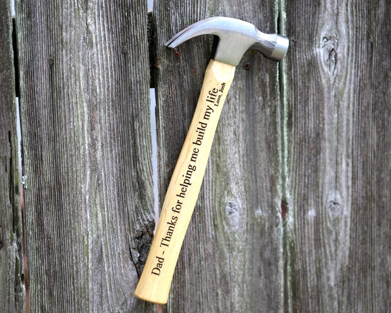 Engraved Hammer Personalized Hammer Fathers Day Dad Gift image 1
