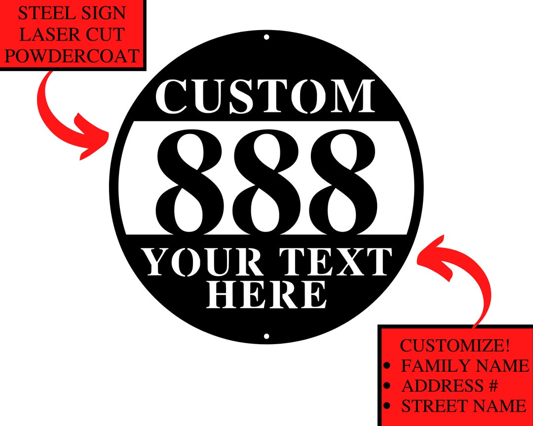 Custom Metal Address Sign,custom Address Plaque,personalized Metal