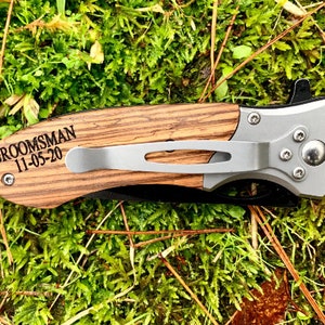 Engraved Pocket Knife for Boyfriend, Personalized Knife for Husband, Hunting Knife, Custom Knife, Boyfriend Gift, Husband Gift, Pocket Knife image 6