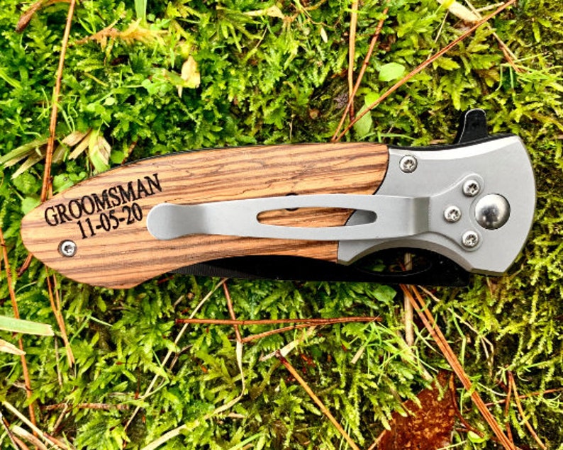 Engraved Pocket Knife for Boyfriend, Personalized Knife for Husband, Hunting Knife, Custom Knife, Boyfriend Gift, Husband Gift, Pocket Knife image 6