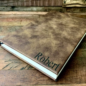 Engraved Leather Journal, Journal Personalized Leather, Personalized Journal, Personalized Notebook, Custom Leather Journal, Journal for Men