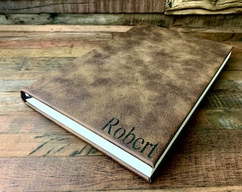 Engraved Leather Journal, Journal Personalized Leather, Personalized Journal, Personalized Notebook, Custom Leather Journal, Journal for Men