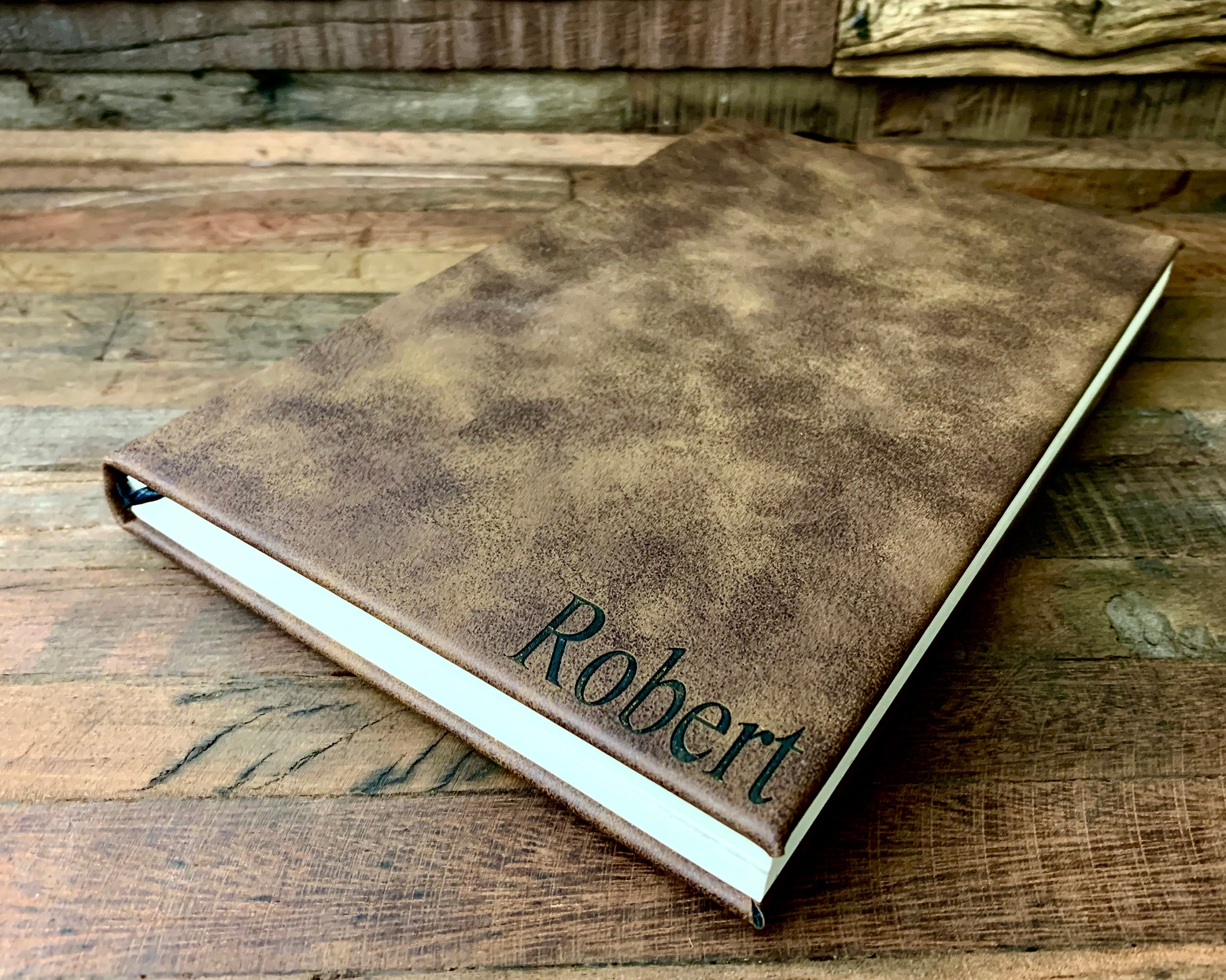 Engraved Leather Journal Journal Personalized Leather Etsy