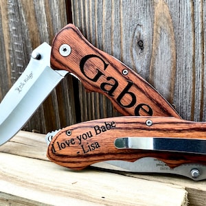 Groomsman Knife, Groomsmen Knife, Engraved knife, Personalized Knife, engraved hunting knife, engraved pocket knife, groomsmen knives