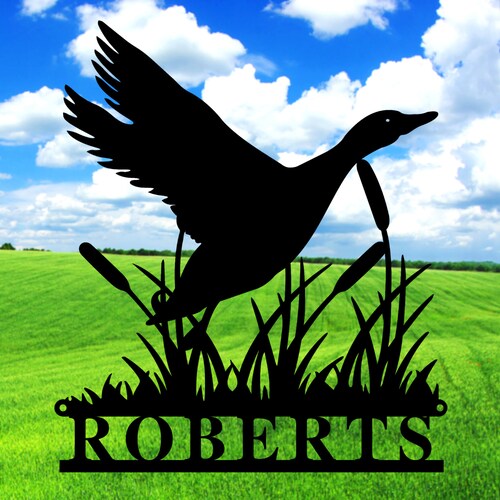 Personalized Duck Hunting Sign Duck Hunting Gift Metal Duck Etsy