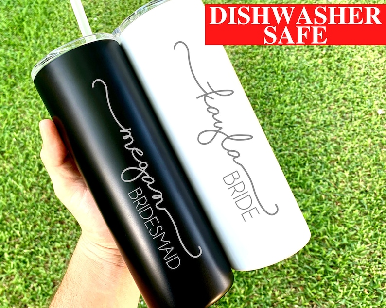 Bridesmaids Tumblers Personalized Bridesmaid Gifts Etsy