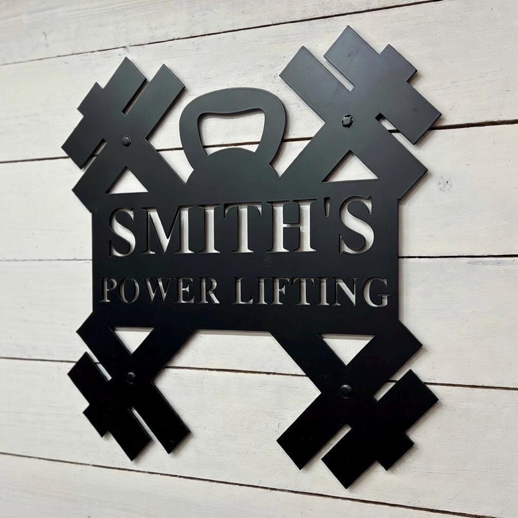 GYM Sign Personalized, Home Gym Sign, Personalized Gym Sign, Crossfit ...