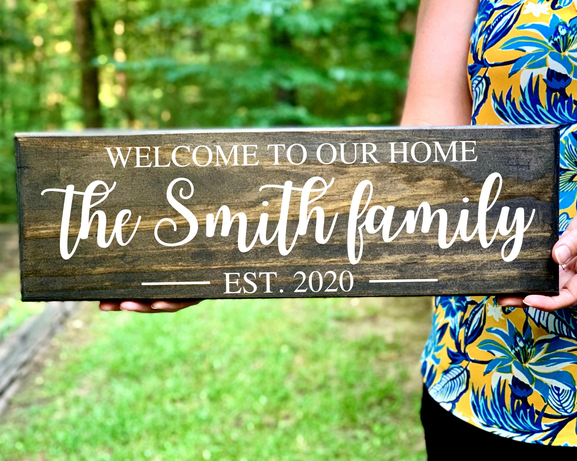 welcome-to-our-home-sign-customize-signs-last-name-wood-etsy