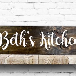 Custom Kitchen Sign, Kitchen Decor, Custom Wood Sign, Kitchen Signs Decor, Personalized Kitchen Sign, Kitchen Wall Decor, Housewarming Gift