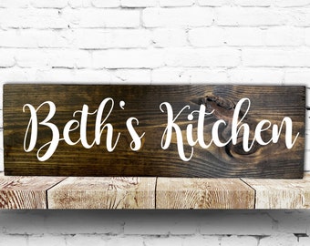 Custom Kitchen Sign, Kitchen Decor, Custom Wood Sign, Kitchen Signs Decor, Personalized Kitchen Sign, Kitchen Wall Decor, Housewarming Gift