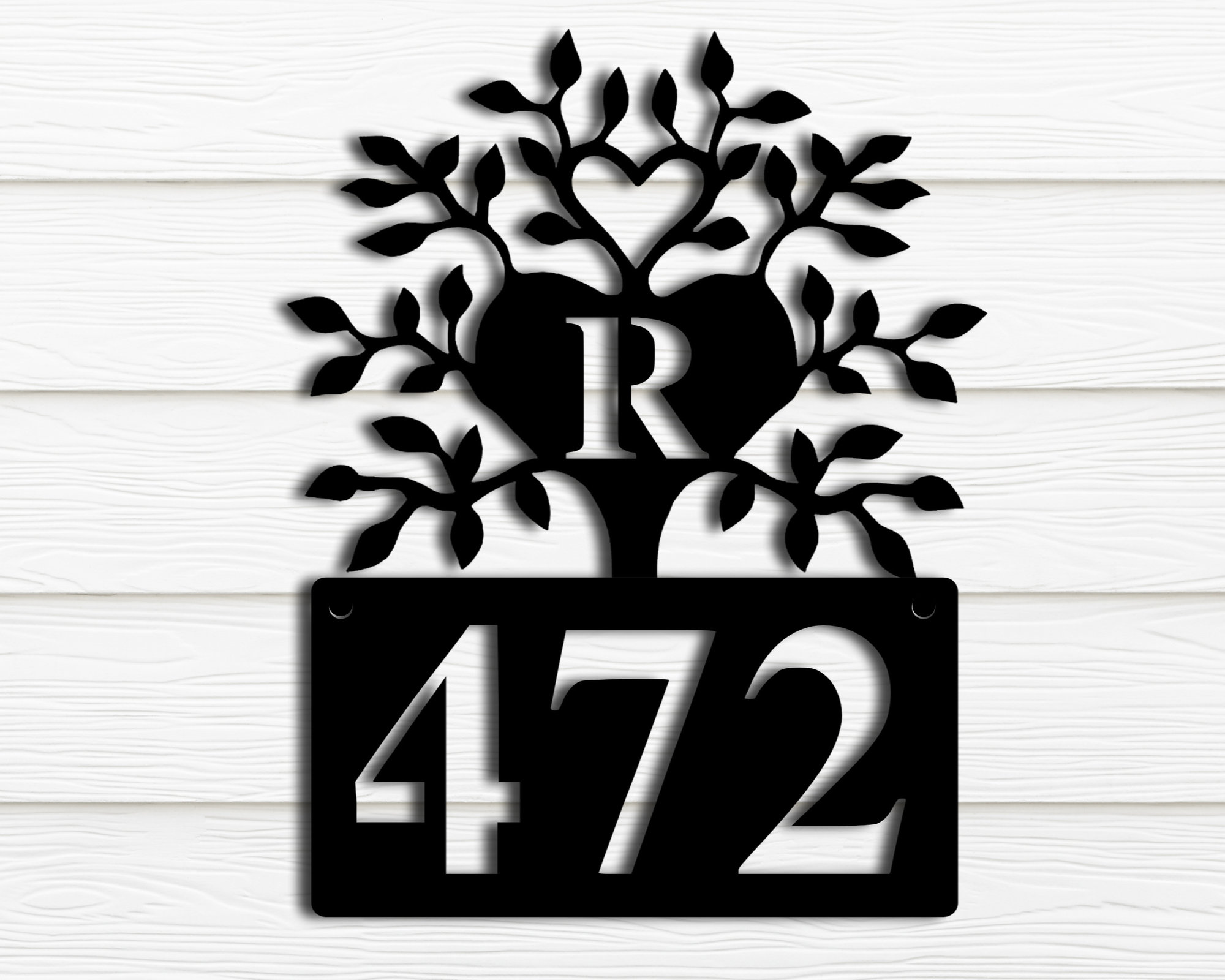Personalized Metal Address Sign Metal Address Plaque Metal Etsy