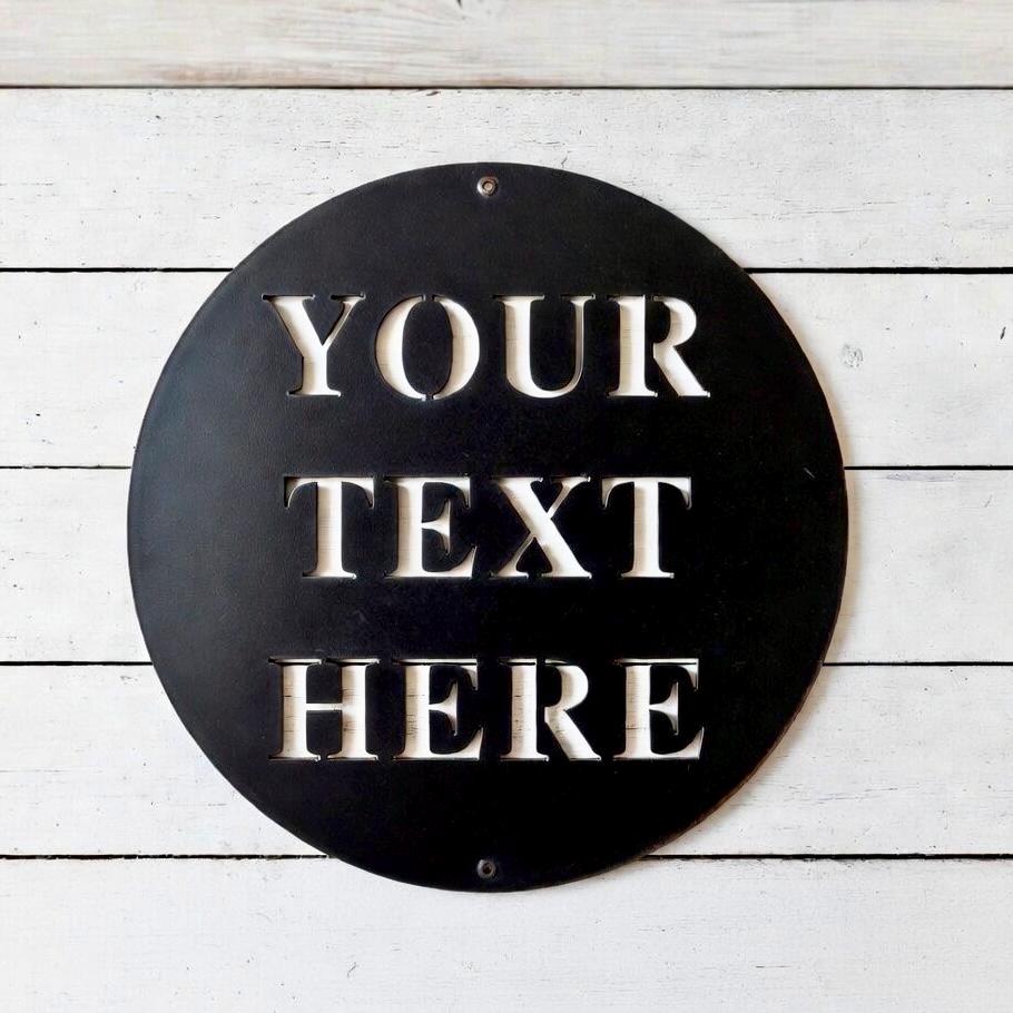 Custom Add Silver Sign Custom Metal Sign, Custom Signs, Metal Signs Custom, Personalized Metal ...