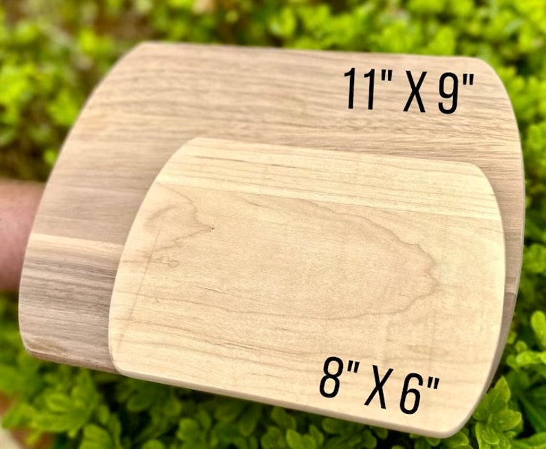 Charcuterie Board Personalized Serving Board with Handle Monogrammed Personalized Cheese Board Engagement Gift Bridal Shower Gift Newlywed image 7