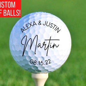 Personalized Golf Balls Wedding Golf Balls Golf Wedding Favors, Golf Wedding Gift, Golf Party Favors, Custom Golf Balls, Engagement Gifts