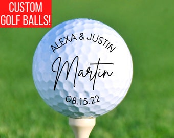 Personalized Golf Balls Wedding Golf Balls Golf Wedding Favors, Golf Wedding Gift, Golf Party Favors, Custom Golf Balls, Engagement Gifts