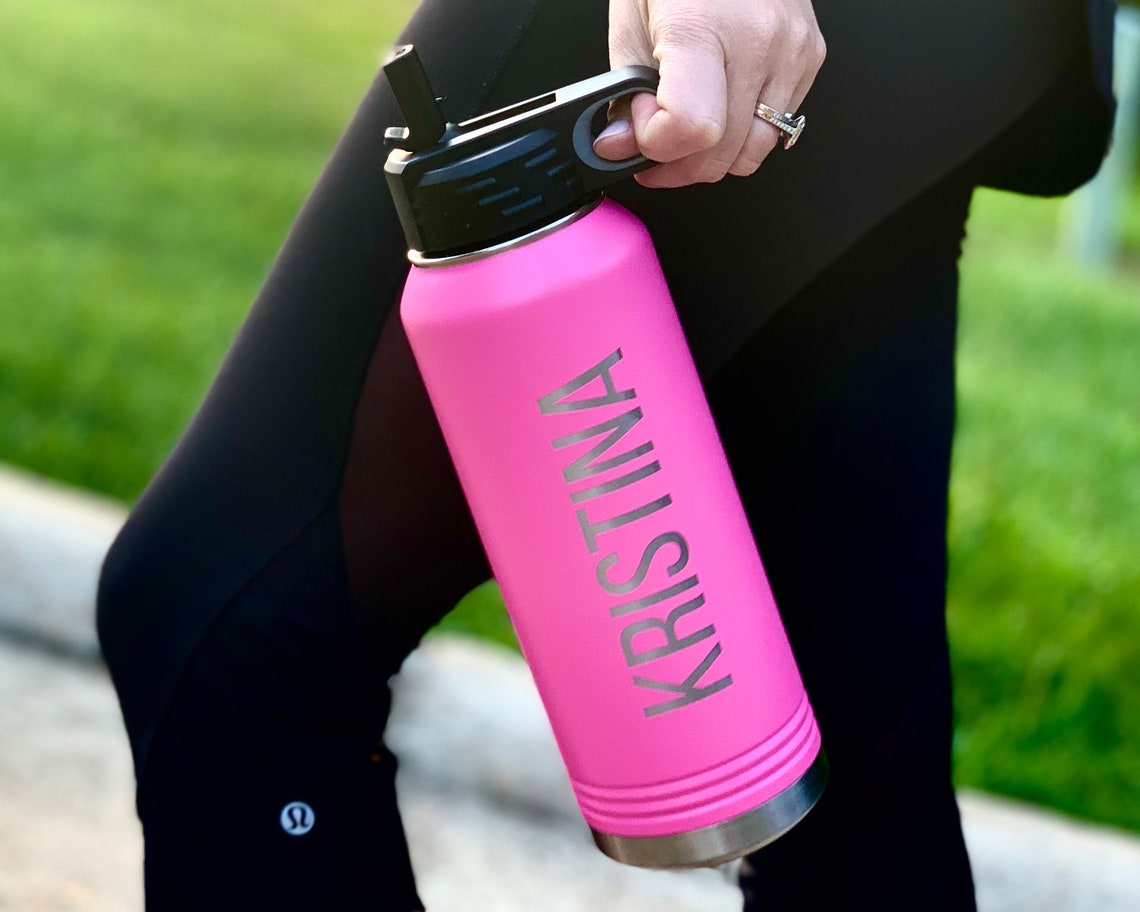 Personalized Sports Water Bottle, Custom Engraved Water Bottle ...