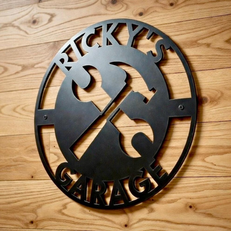 Personalized Workshop Metal Sign, Metal Workshop Sign, Custom Workshop Sign, Garage Sign, Fathers Day Gift, Dad's Workshop Sign, Papa Sign image 2