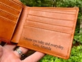 Personalized Leather Wallet Mens Wallet Leather Personalized Wallets for Men gift for Husband gift for Him Personalized Gift for Men Wallet