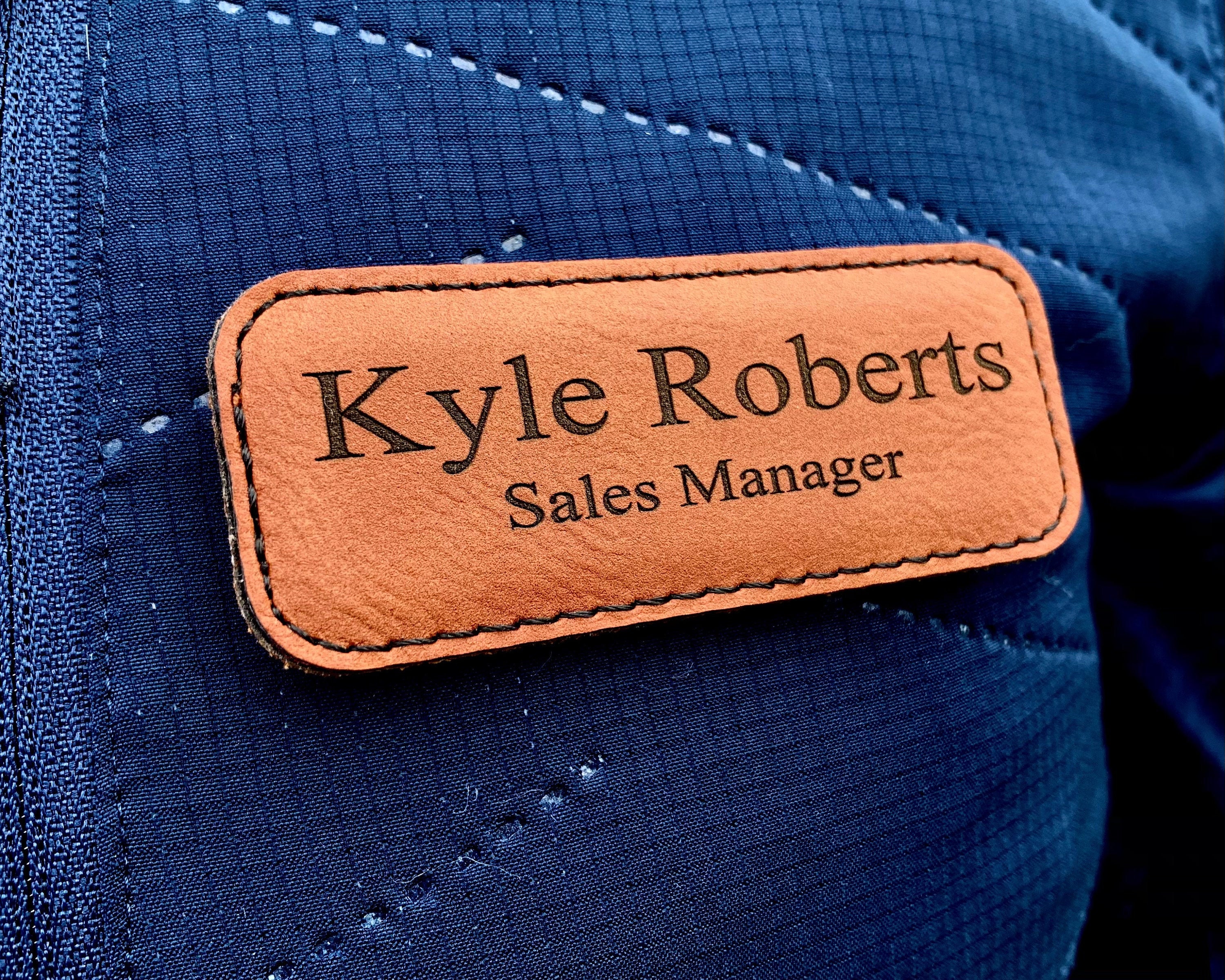 Personalized Name Tag Leather Nametag Magnetic Name Tags - Etsy Personalized Name Tag Leather Nametag Magnetic Name Tags - Etsy