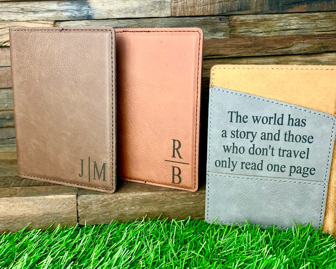Leather Passport Cover Personalized, Passport Case, Leather Passport