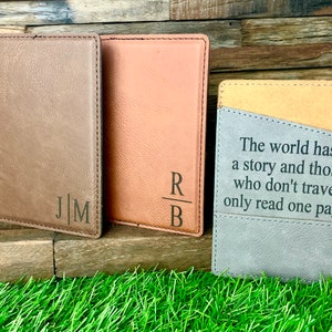 Personalized Leather Passport Cover, Passport Holder Personalized, Engraved Passport Cover Leather Passport Holder Leather Passport Wallet