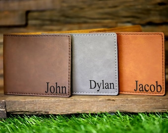 Teenage Boy Gifts, Boyfriend Gift Personalized, Son Gift from Mom, Gifts for Boyfriend, Engraved Wallet for Men, Boys Wallet