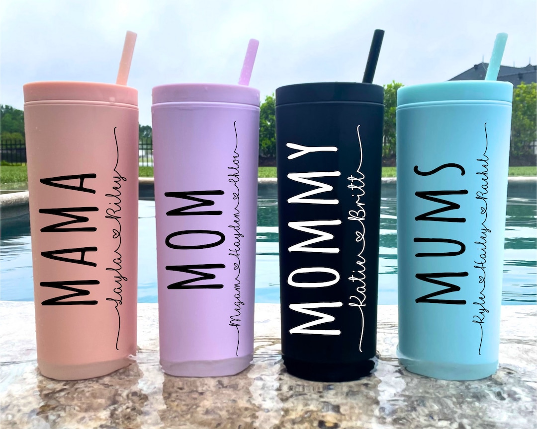 Mom Tumbler With Kids Names, Personalized Gifts for Mom on Mother's Day Gifts, Mom Birthday Gift ...