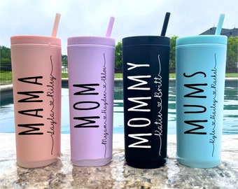 Personalized Mom Gifts, Mothers Day Gift, Mama Tumbler with Kids Name, Mom Tumbler, Mommy Tumbler, Mums Gift,Mom Birthday Gift from Daughter