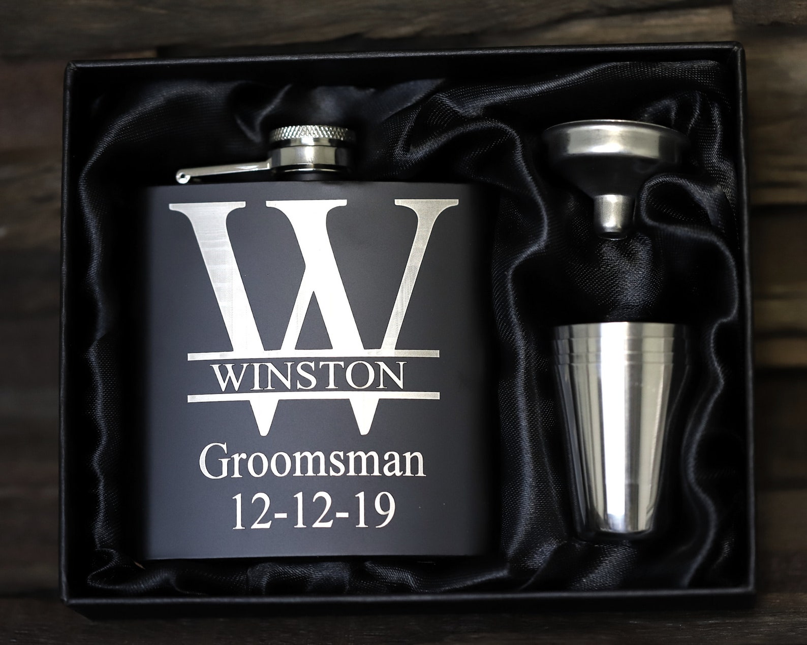 Personalized Flask for Groomsmen Flask for Groom Groomsman Etsy