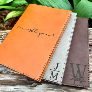 Personalised Notebook, Lined leather Journal, Brown