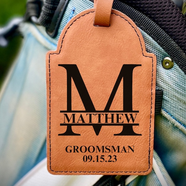 Groomsmen Golf Gifts, Personalized Golf Bag Tag and Tee, Groomsmen Gifts, Groomsman Gift, Gifts for Groomsmen Proposal Gift, Bachelor Party