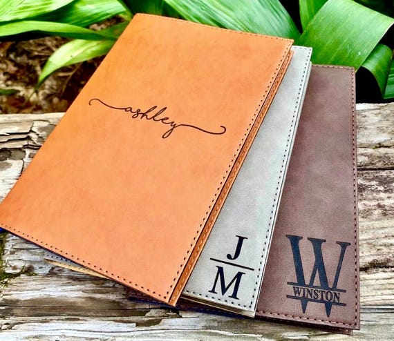 Engraved Leather Journal, Journal Personalized Leather, Personalized Journal, Personalized Notebook, Custom Leather Journal, Journal for Men