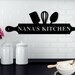 Custom Metal Sign for Kitchen, Nana's Kitchen Metal Sign, Personalized Kitchen Signs, Nana Mothers Day Gift, Custom Kitchen Sign Wall Decor