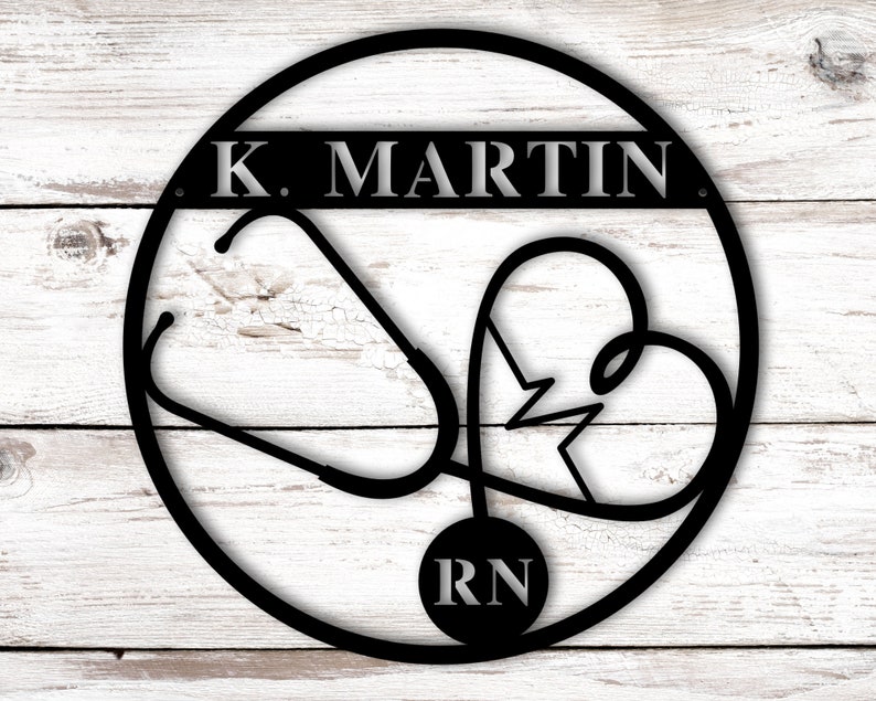 Personalized Nurse Sign Personalized Nurse Gift Nurse Decor image 0