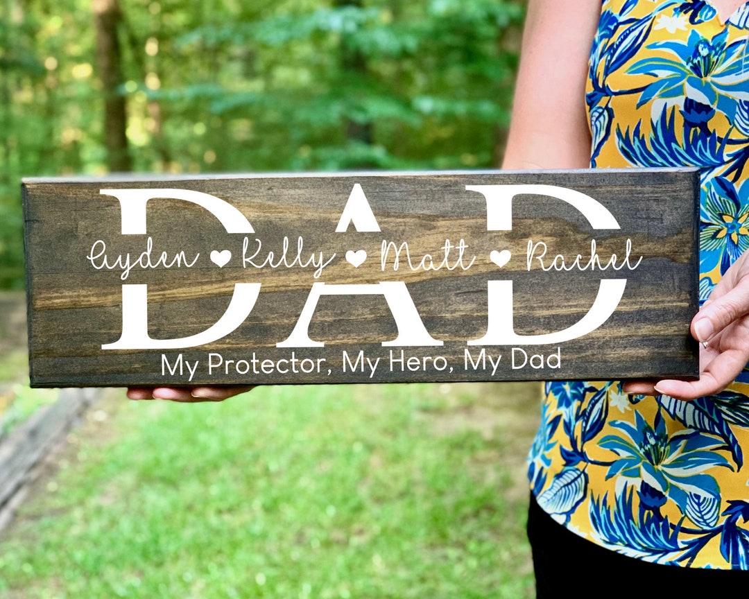 Dad Wood Sign, Dad Birthday Gift, Fathers Day Gift for Dad, Gift Idea for  Dad, Fathers Day Gift From Daughter Kids Son, Dad Gift From Wife -   Singapore