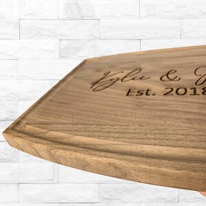 Cutting Board for Christmas, Personalized Cutting Board, Engraved Cutting Board, Wedding Gift, Anniversary Gift, NewlyWed Gift, Engaged Gift image 3
