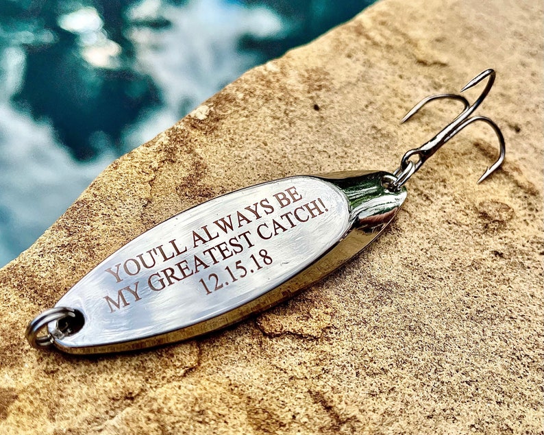 Personalized Engraved Fishing Lure, Fishing Gifts for Him, Personalized Gift, Gift for Boyfriend, Fathers Day Gift, Retirement Gift Husband