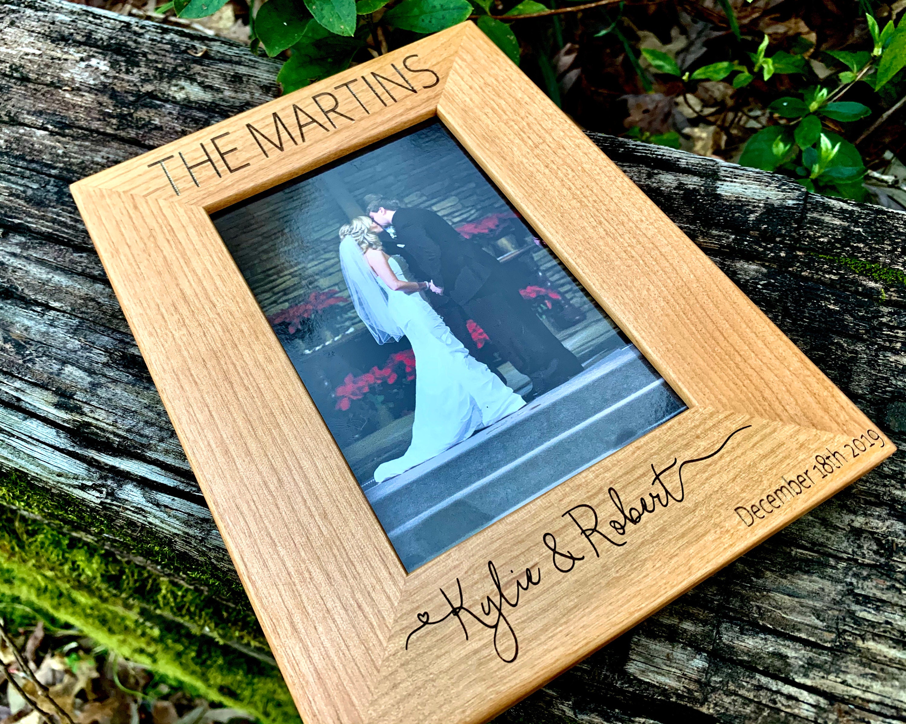 Halloween Grim Reaper Picture Frame - Personalized  Laser Engraved Wood  Frame - 3 Sizes Decade Awards HLLWN-02-P