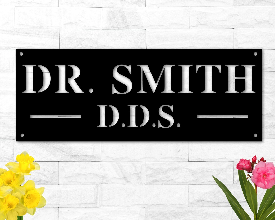 Personalized Metal Sign for Doctors Office Signs for Business Metal ...